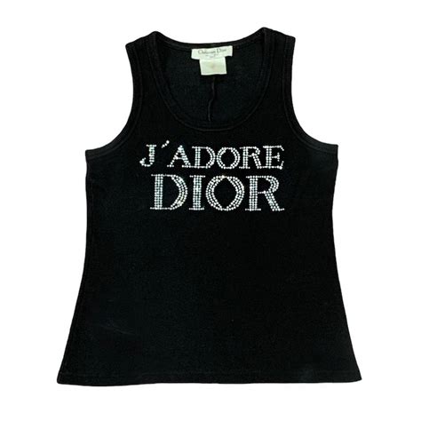 dior tank top men|Dior black ribbed tank top.